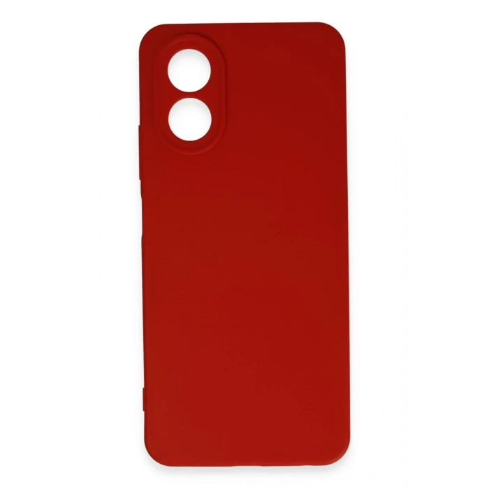 Oppo A38 Kılıf First Silikon - Kırmızı