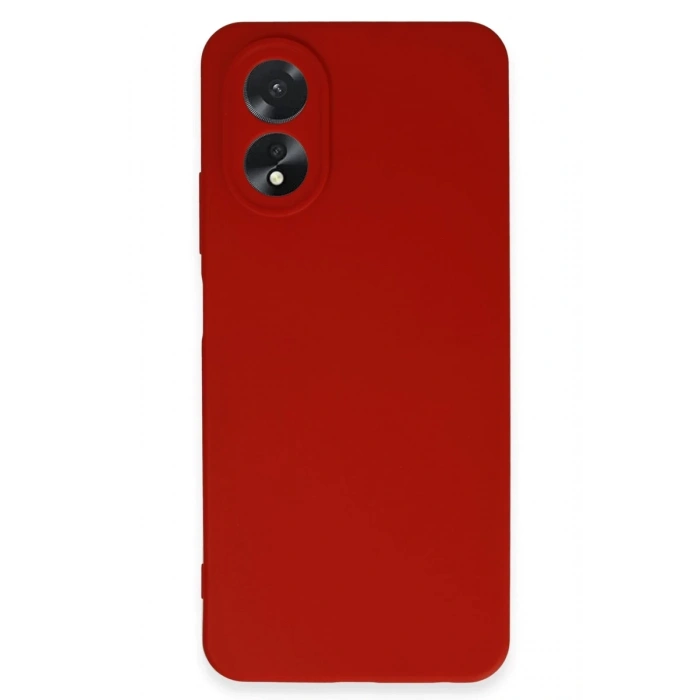 Oppo A38 Kılıf First Silikon - Kırmızı