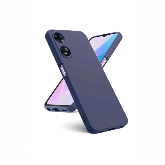 Oppo A38 Kılıf First Silikon - Lacivert