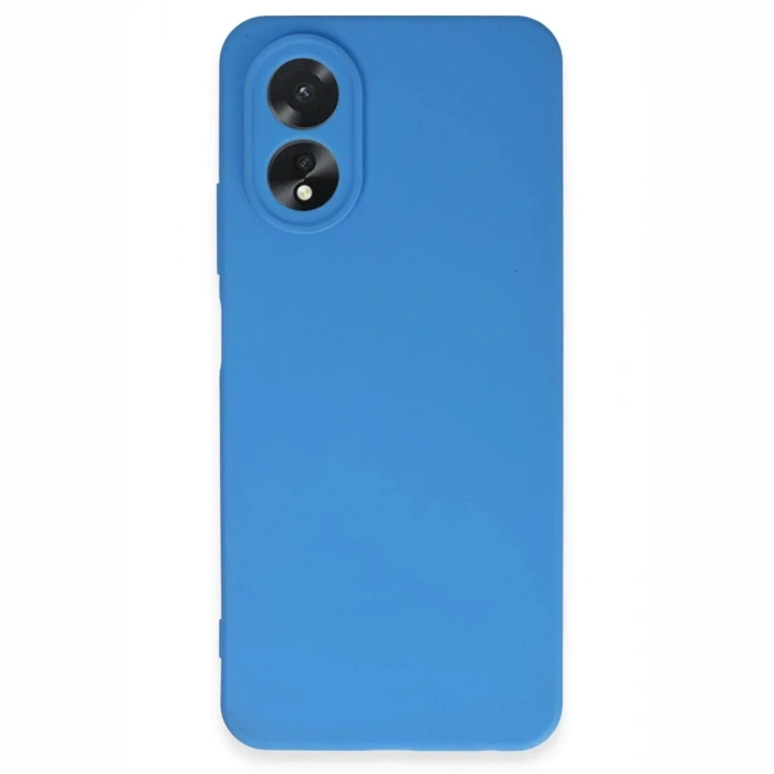 Oppo A38 Kılıf First Silikon - Mavi