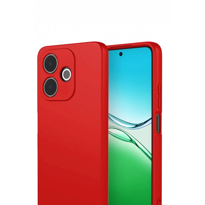 Oppo A5 Pro 4G First Silikon - Kırmızı