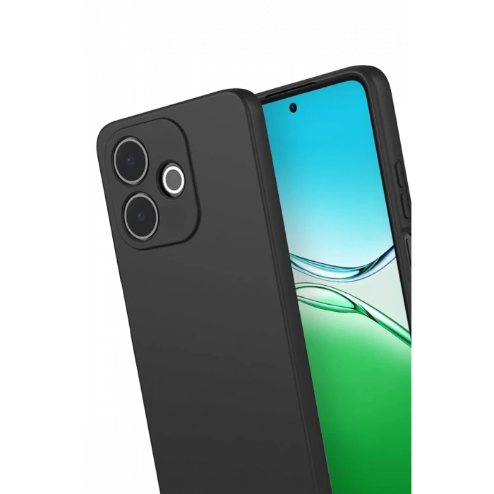Oppo A5 Pro 4G First Silikon - Siyah