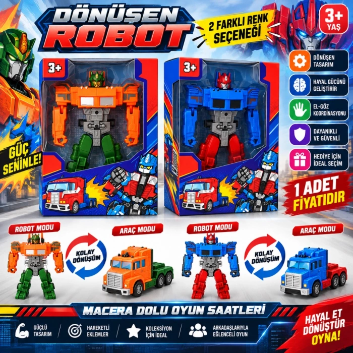A688-86 TRANSFORMERS DÖNÜŞEN ROBOT(adet fiyatıdır)