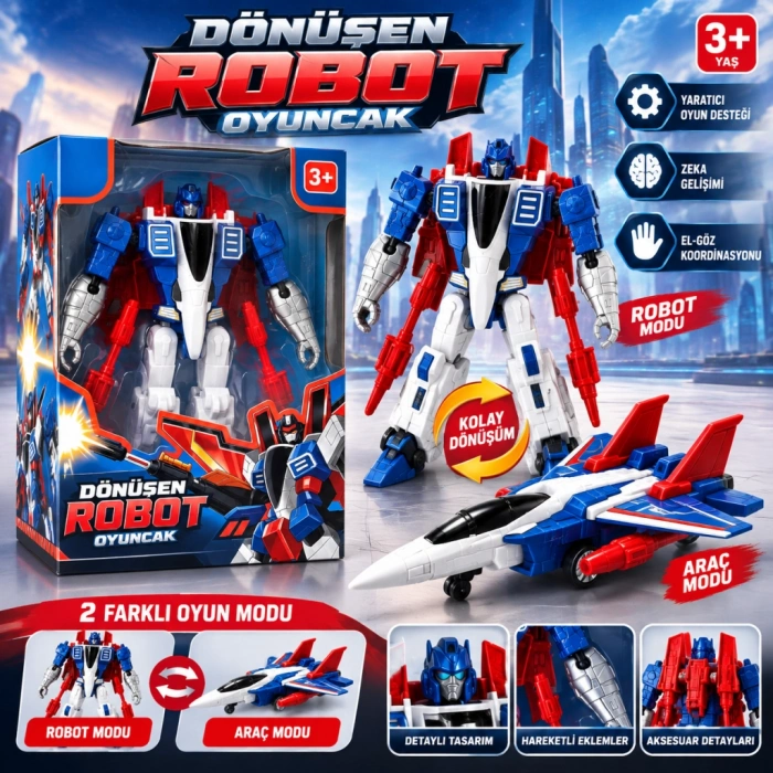 A688-95 TRANSFORMERS DÖNÜŞEN ROBOT OYUNCAK (adet fiyatıdır)