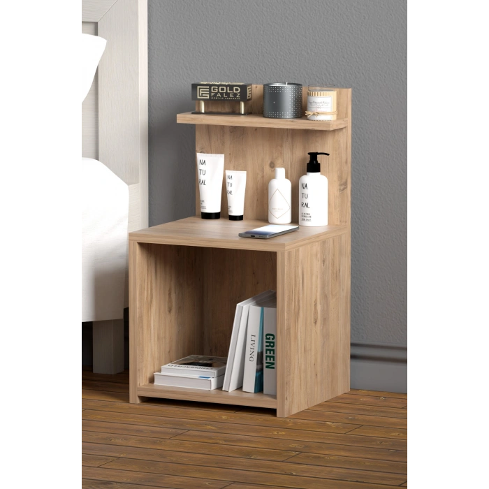 Açık Raflı Komodin Ceviz 63 cm
