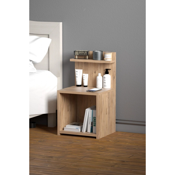 Açık Raflı Komodin Ceviz 63 cm