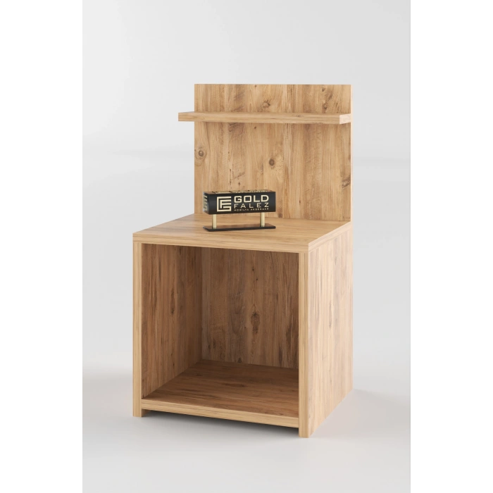 Açık Raflı Komodin Ceviz 63 cm
