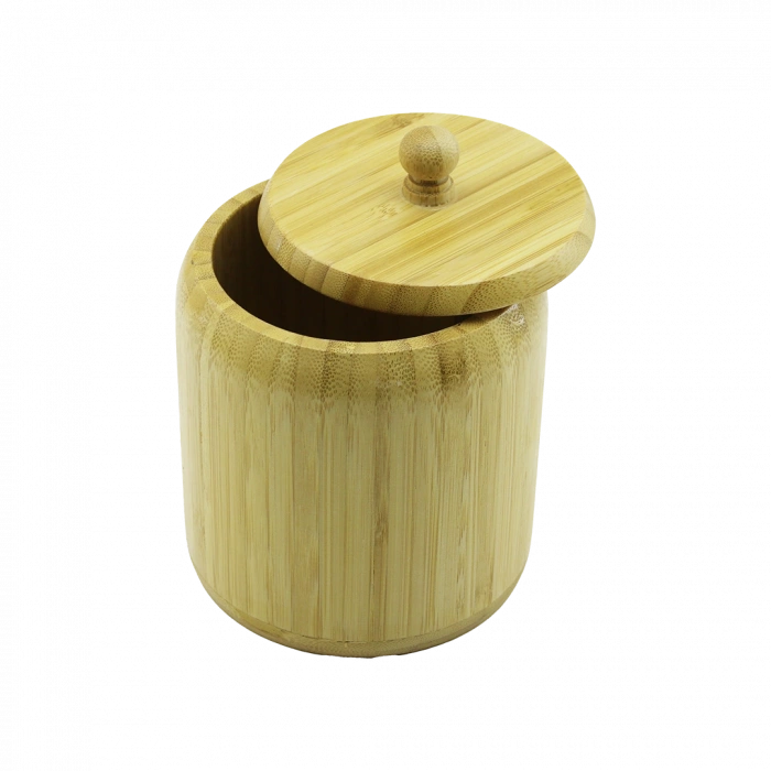 Ahşap Bambu Kapaklı Şekerlik Ø11.3 cm