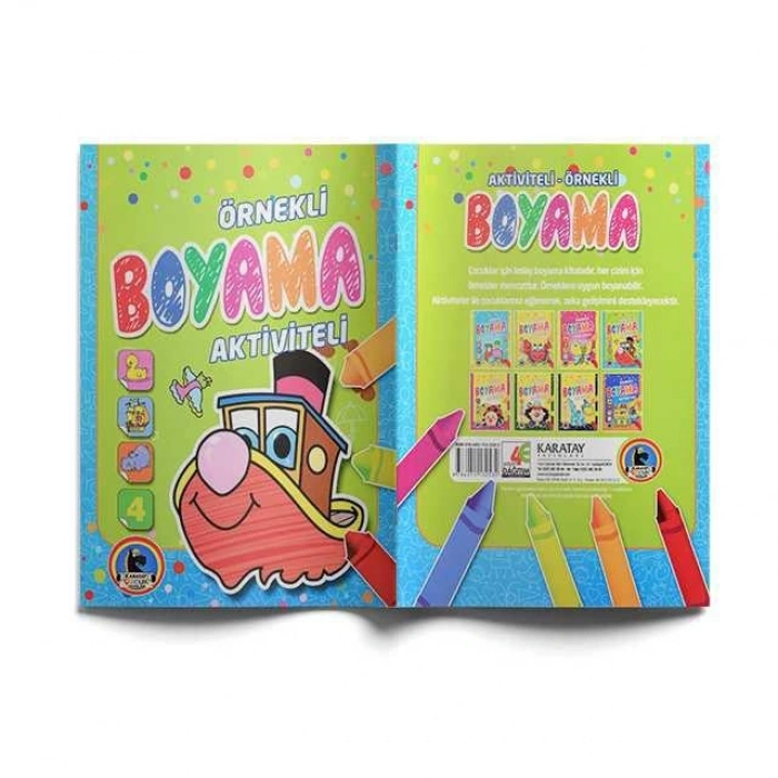 Aktiviteli Örnekli Boyama Kitabı 1 Adet