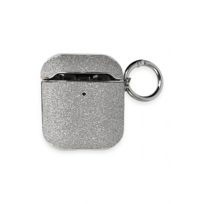 Apple Airpods 2 (2.nesil) Spell Simli Kılıf - Gümüş