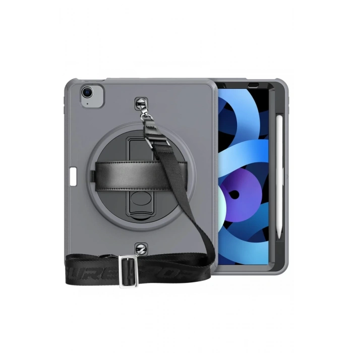 Apple iPad Pro 11 (2020) Kılıf Strap-C Otterbox Tablet Kapak - Gri