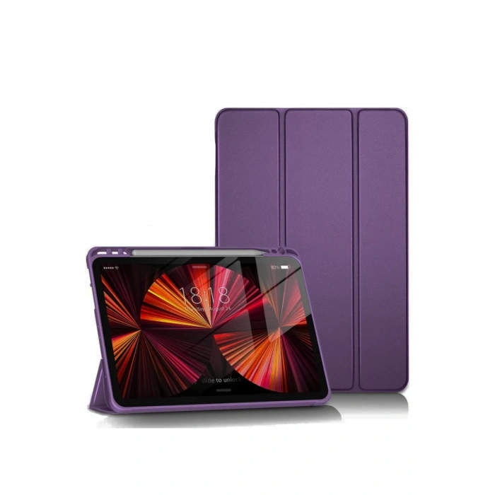 Apple iPad Pro 11 (2024) Kılıf Tablet Smart Kılıf - Mor