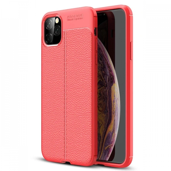 Apple iPhone 11 Pro Max Uyumlu Kılıf Auto Focus Kapak - Kırmızı