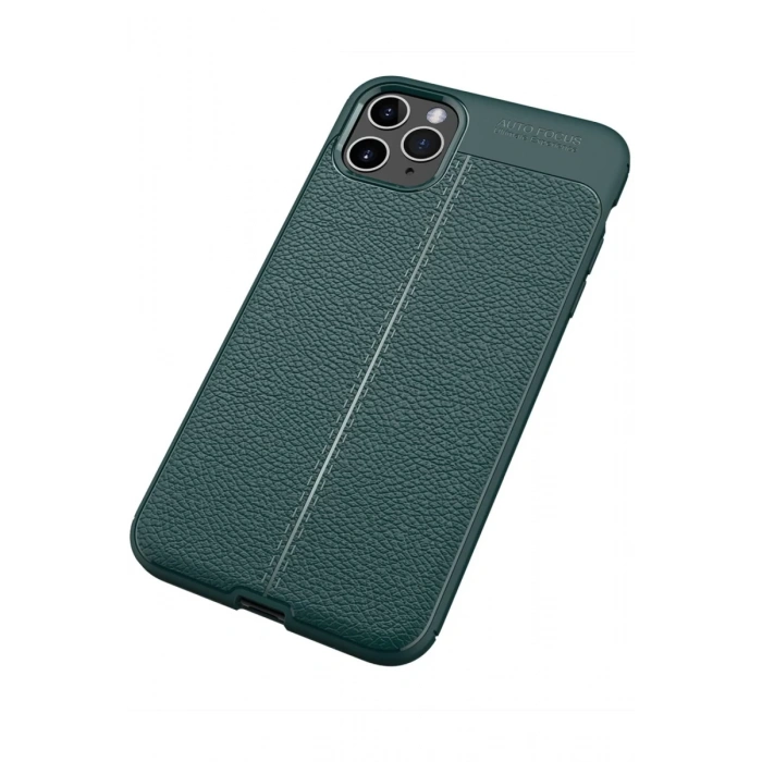 Apple iPhone 11 Pro Max Uyumlu Kılıf Auto Focus Kapak - Yeşil