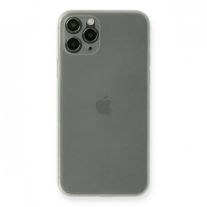 Apple iPhone 11 Pro Max Uyumlu Kılıf PP Ultra İnce Kapak - Beyaz