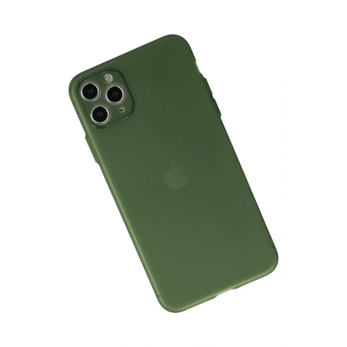 Apple iPhone 11 Pro Max Uyumlu Kılıf Puma Silikon - Yeşil