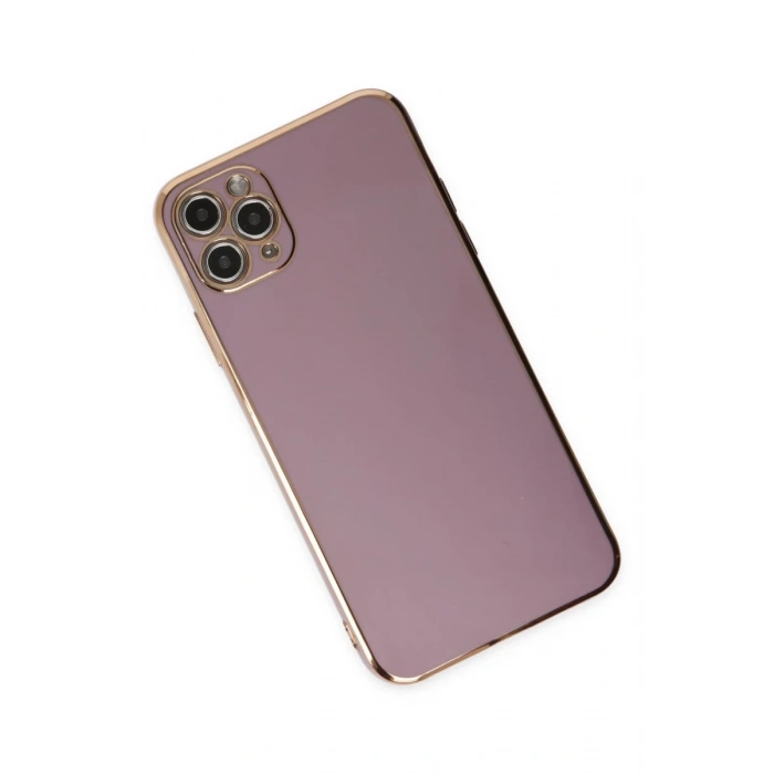 Apple iPhone 11 Pro Max Uyumlu Kılıf Volet Silikon - Mor