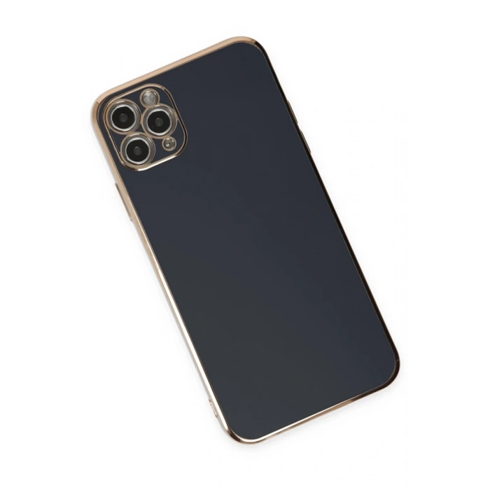 Apple iPhone 11 Pro Max Uyumlu Kılıf Volet Silikon - Siyah