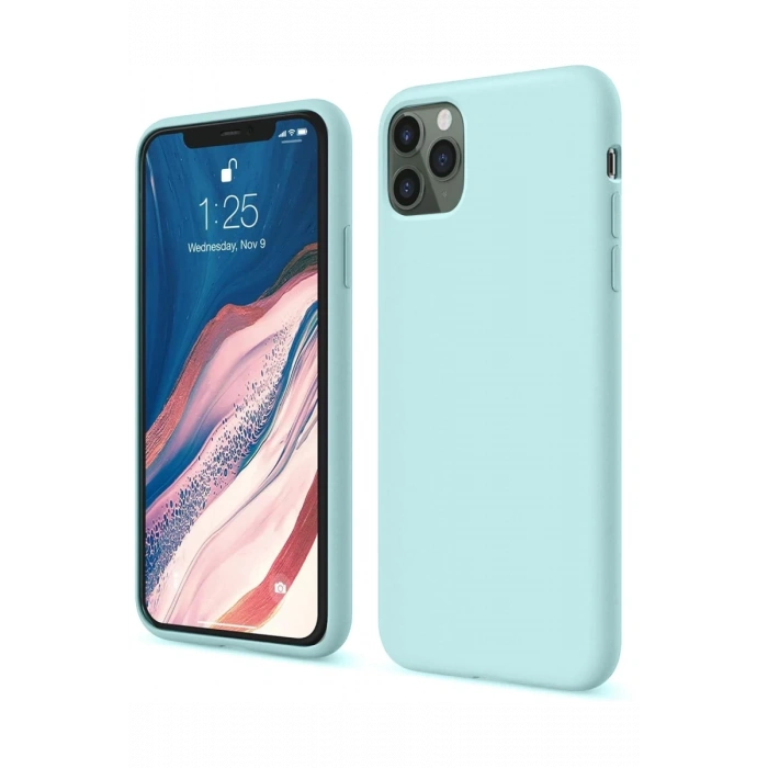 Apple iPhone 11 Pro Uyumlu Kılıf First Silikon - Turkuaz