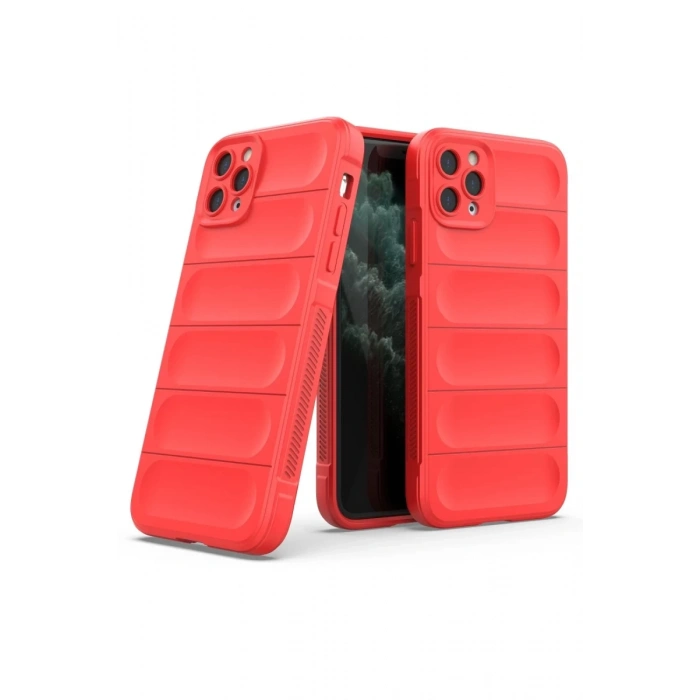 Apple iPhone 11 Pro Uyumlu Kılıf Optimum Silikon - Kırmızı