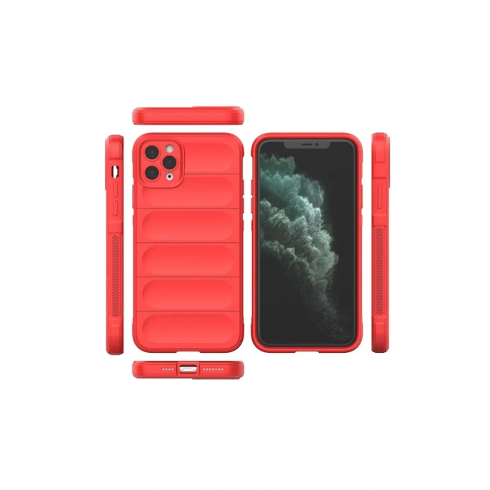 Apple iPhone 11 Pro Uyumlu Kılıf Optimum Silikon - Kırmızı