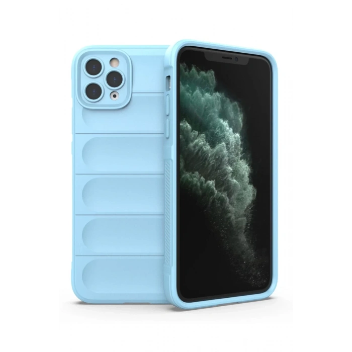 Apple iPhone 11 Pro Uyumlu Kılıf Optimum Silikon - Sky Blue