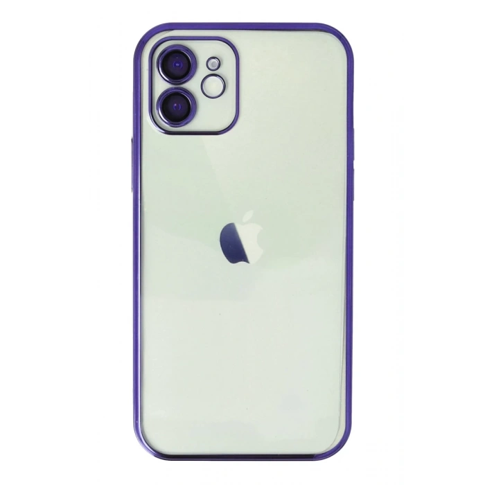 Apple iPhone 11 Uyumlu Kılıf Lensli Silikon - Mor