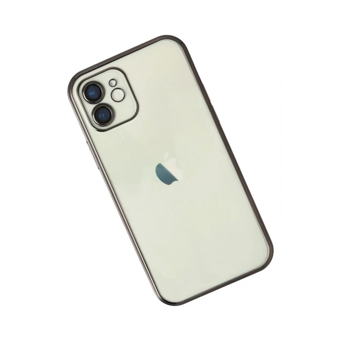 Apple iPhone 11 Uyumlu Kılıf Lensli Silikon - Siyah