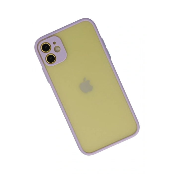 Apple iPhone 11 Uyumlu Kılıf Montreal Silikon Kapak - Mor
