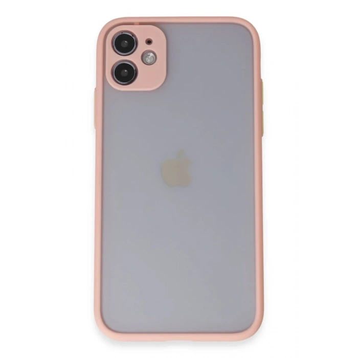 Apple iPhone 11 Uyumlu Kılıf Montreal Silikon Kapak - Pembe