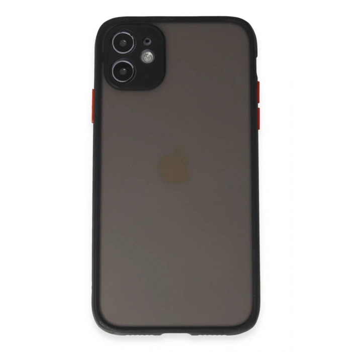 Apple iPhone 11 Uyumlu Kılıf Montreal Silikon Kapak - Siyah