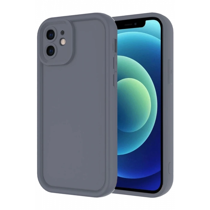 Apple iPhone 11 Uyumlu Kılıf Viera Silikon - Gri