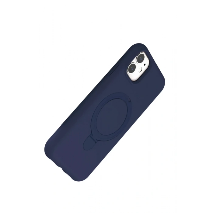 Apple iPhone 11 Uyumlu Regal Magsafe Standlı Kapak - Lacivert