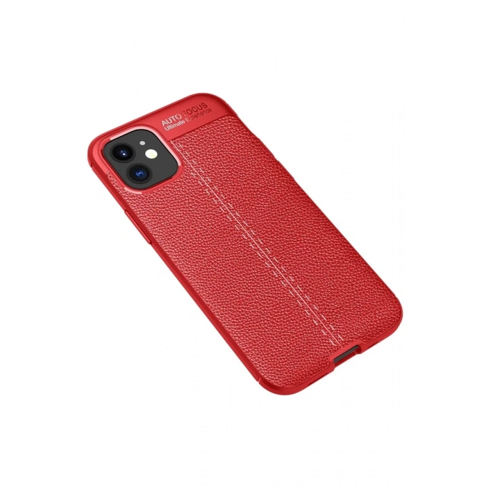 Apple iPhone 12 Mini Uyumlu Kılıf Auto Focus Kapak - Kırmızı
