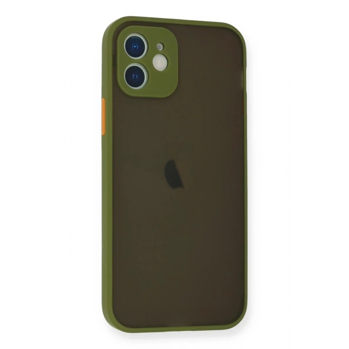 Apple iPhone 12 Mini Uyumlu Kılıf Montreal Silikon Kapak - Açık Yeşil