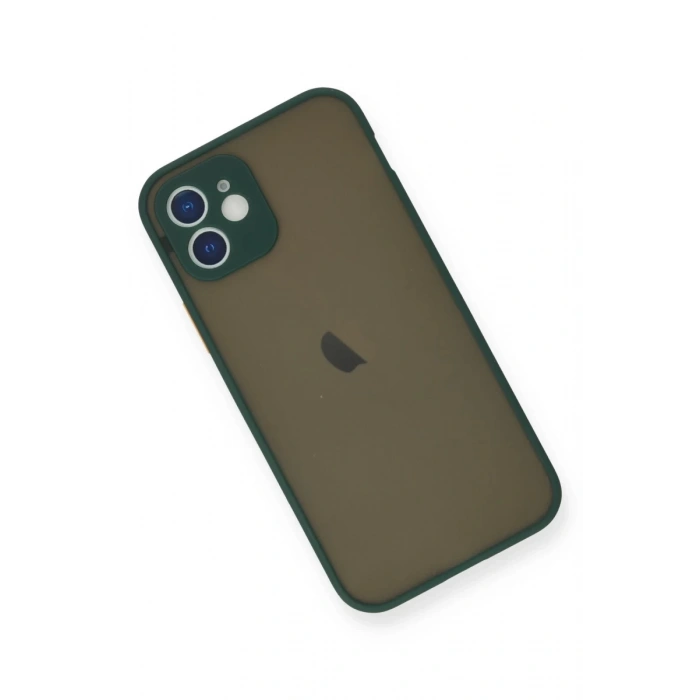 Apple iPhone 12 Mini Uyumlu Kılıf Montreal Silikon Kapak - Yeşil