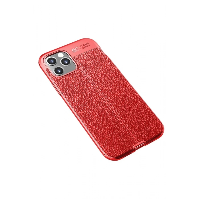 Apple iPhone 12 Pro Max Uyumlu Kılıf Auto Focus Kapak - Kırmızı