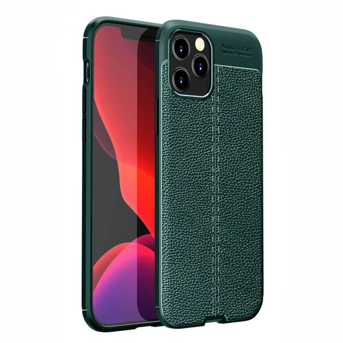 Apple iPhone 12 Pro Max Uyumlu Kılıf Auto Focus Kapak - Yeşil