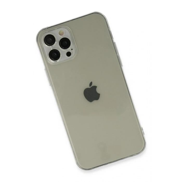 Apple iPhone 12 Pro Max Uyumlu Kılıf Fly Lens Silikon - Şeffaf