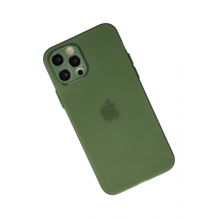 Apple iPhone 12 Pro Max Uyumlu Kılıf Puma Silikon - Yeşil