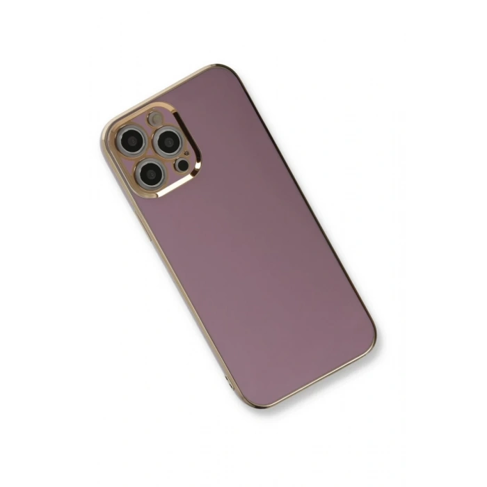 Apple iPhone 12 Pro Max Uyumlu Kılıf Volet Silikon - Mor