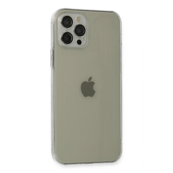 Apple iPhone 12 Pro Uyumlu Kılıf Fly Lens Silikon - Şeffaf