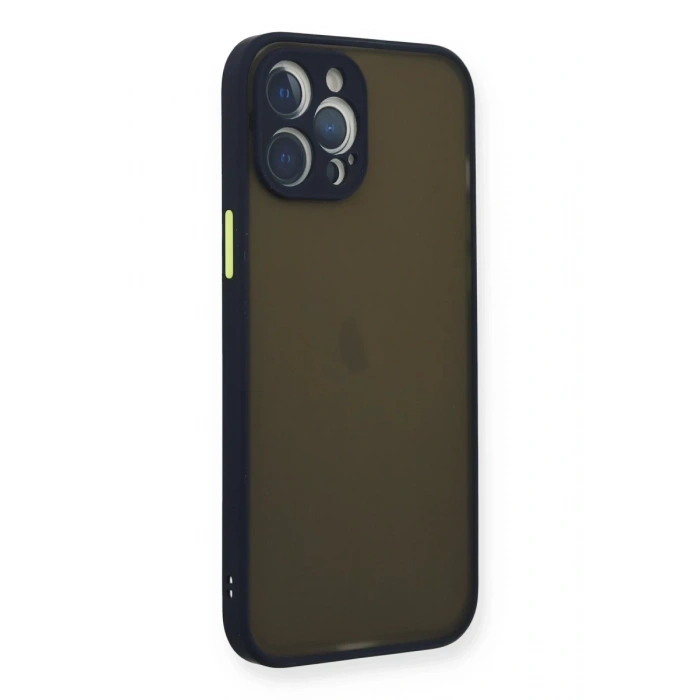 Apple iPhone 12 Pro Uyumlu Kılıf Montreal Silikon Kapak - Lacivert