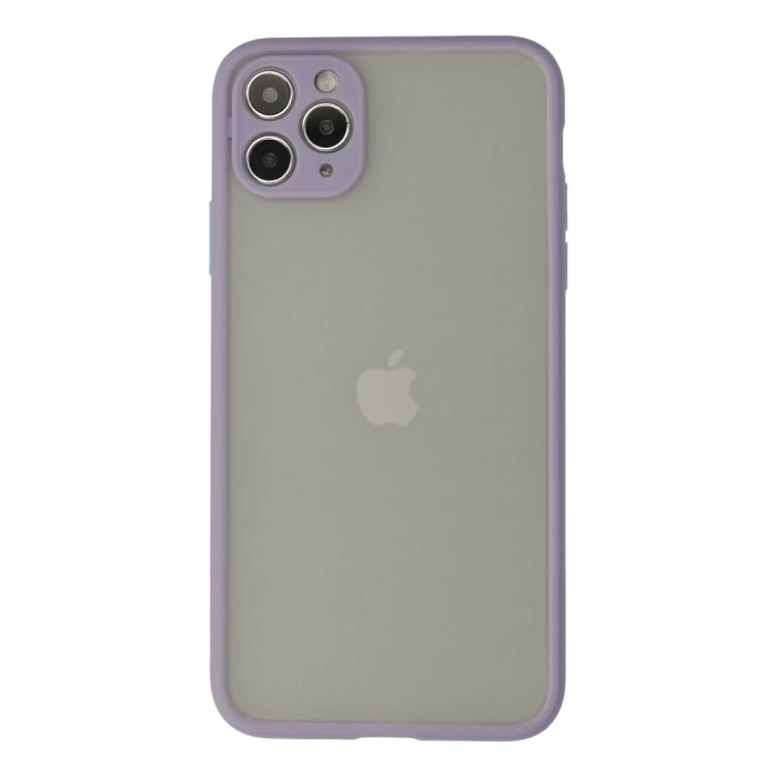 Apple iPhone 12 Pro Uyumlu Kılıf Montreal Silikon Kapak - Mor