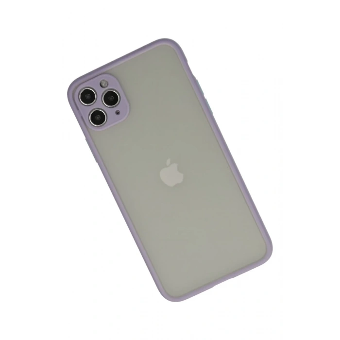 Apple iPhone 12 Pro Uyumlu Kılıf Montreal Silikon Kapak - Mor