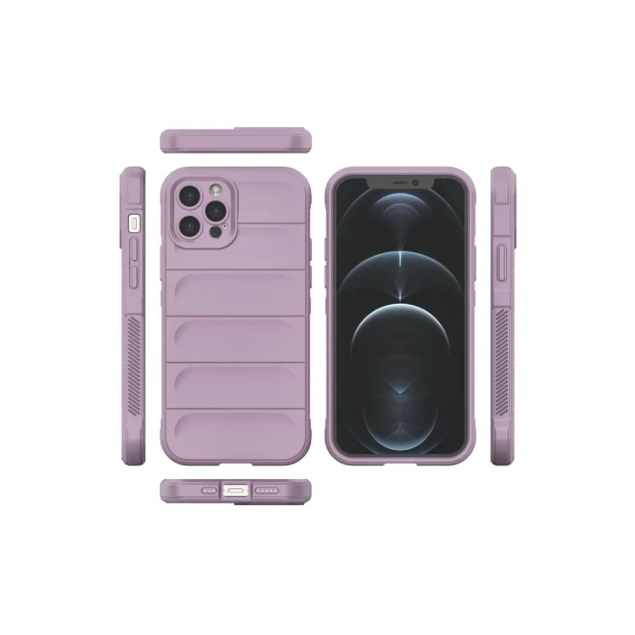 Apple iPhone 12 Pro Uyumlu Kılıf Optimum Silikon - Mor