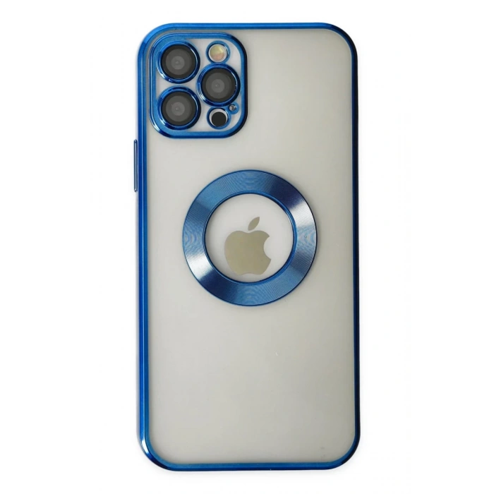 Apple iPhone 12 Pro Uyumlu Kılıf Slot Silikon - Mavi