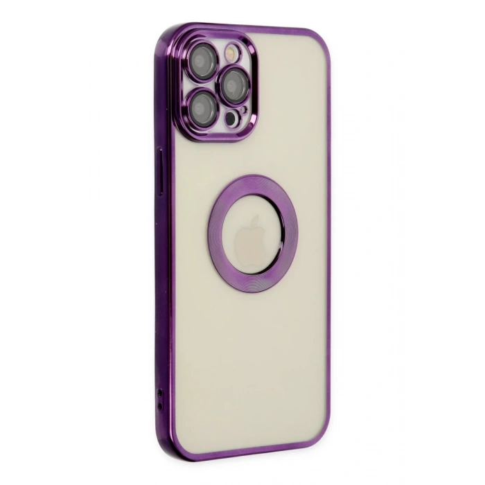 Apple iPhone 12 Pro Uyumlu Kılıf Slot Silikon - Mor