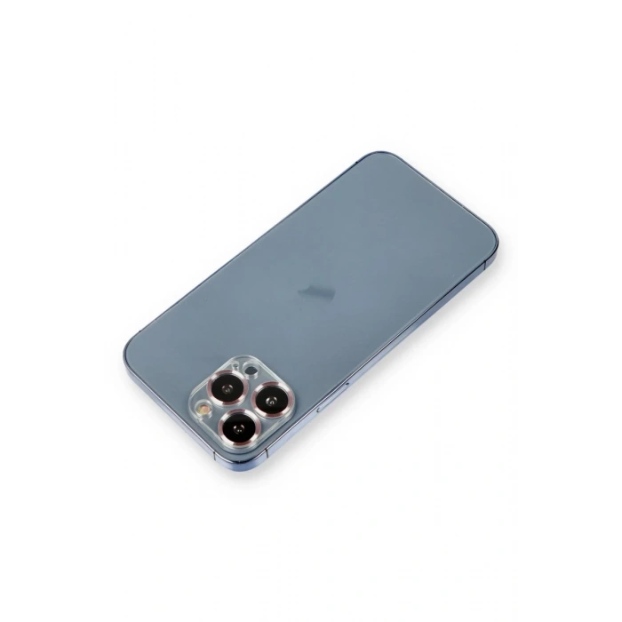 Apple iPhone 12 Pro Uyumlu Metal Kamera Lens Koruma Cam - Mor