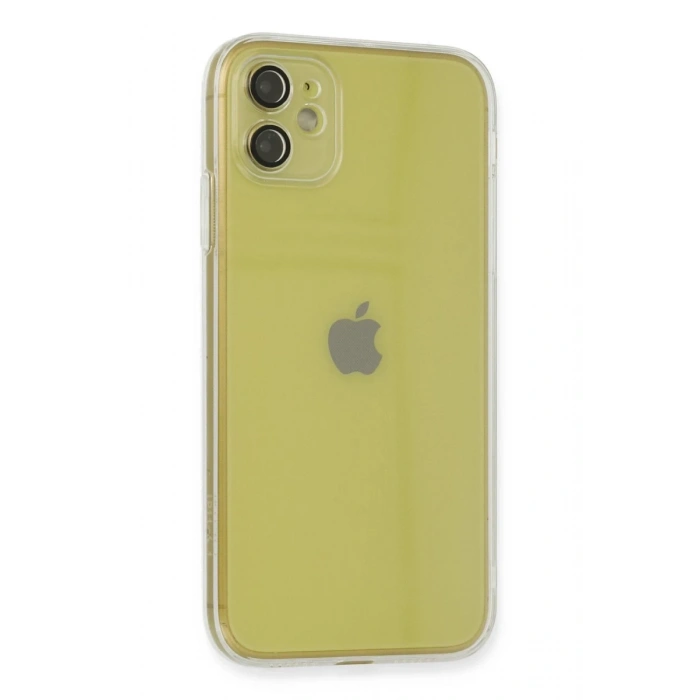 Apple iPhone 12 Uyumlu Kılıf Fly Lens Silikon - Şeffaf